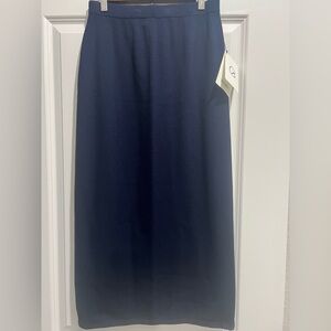 St. John Classic Navy Pencil Skirt